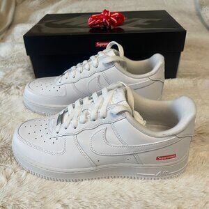 Nike Air Force 1 Low Supreme White Men's size 7
